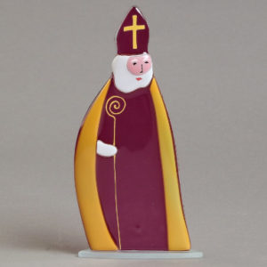 saint Nicolas en verre fusing
