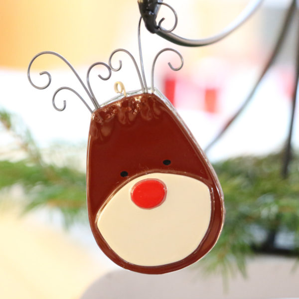 tete de rennes en verre à suspendre dans le sapin boutique en ligne