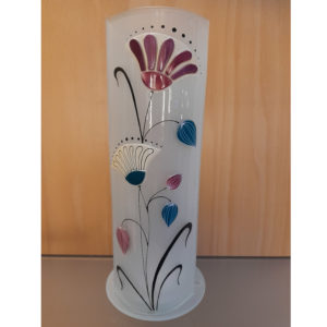 vase en verre photophore style art deco