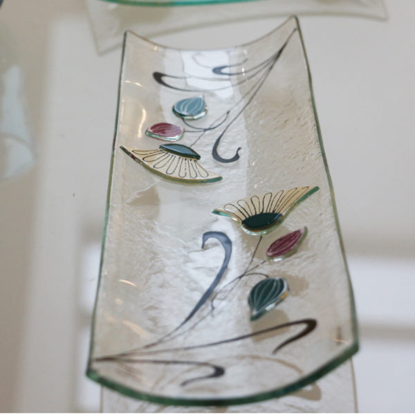vide poche en verre style art déco