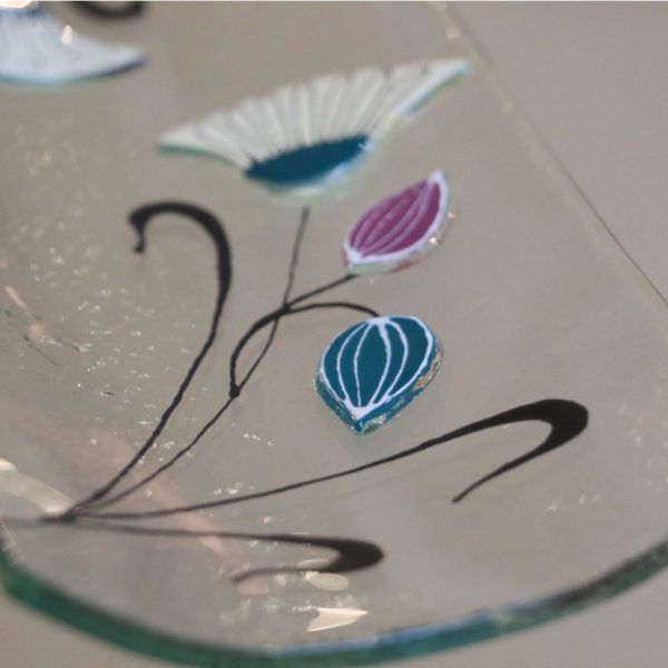vide poche en verre style art déco