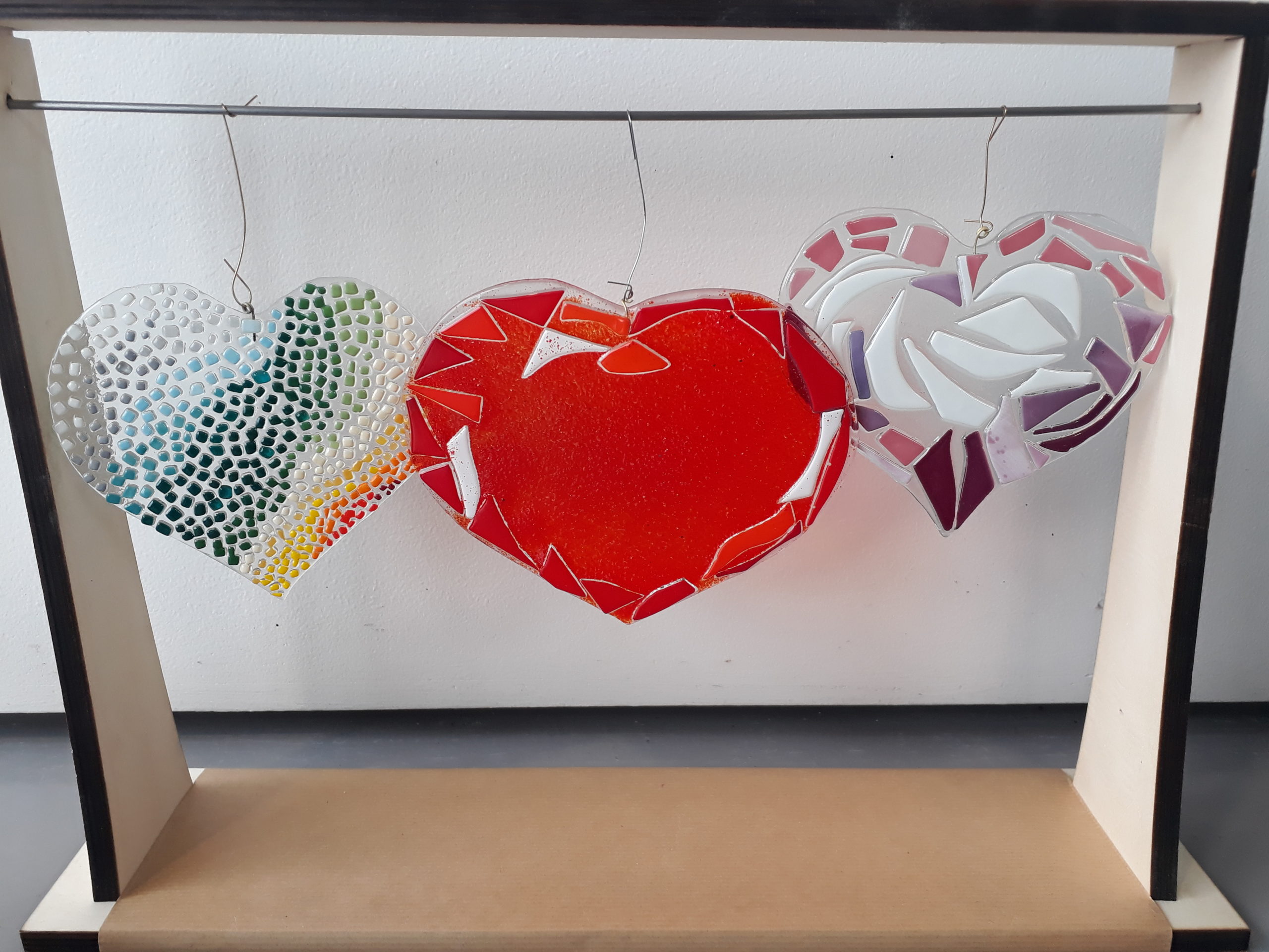 animation st valentin soufflage coeur en verre cerfav vannes-le-chatel