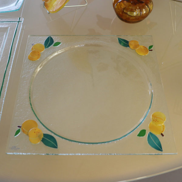 mirabelle plat tarte en verre