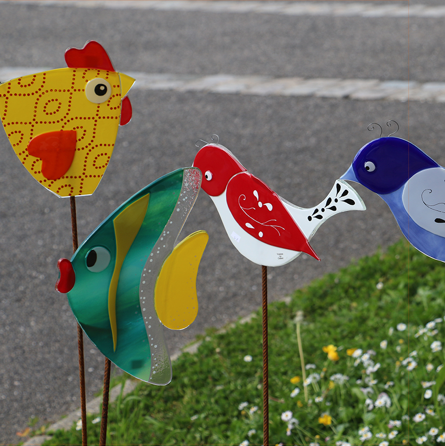 DECORATION JARDIN POULE